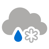 Overcast with a mix of rain and snow Overcast with a mix of rain and snow